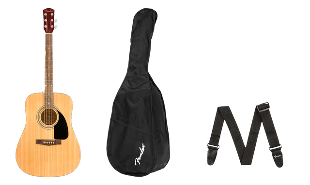 FENDER FA 115 Dreadnought Acoustic Guitar Pack V2 Goldies Music