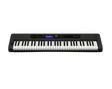 Casio ct s410 Digital piano with black casing and white keys on a clear background