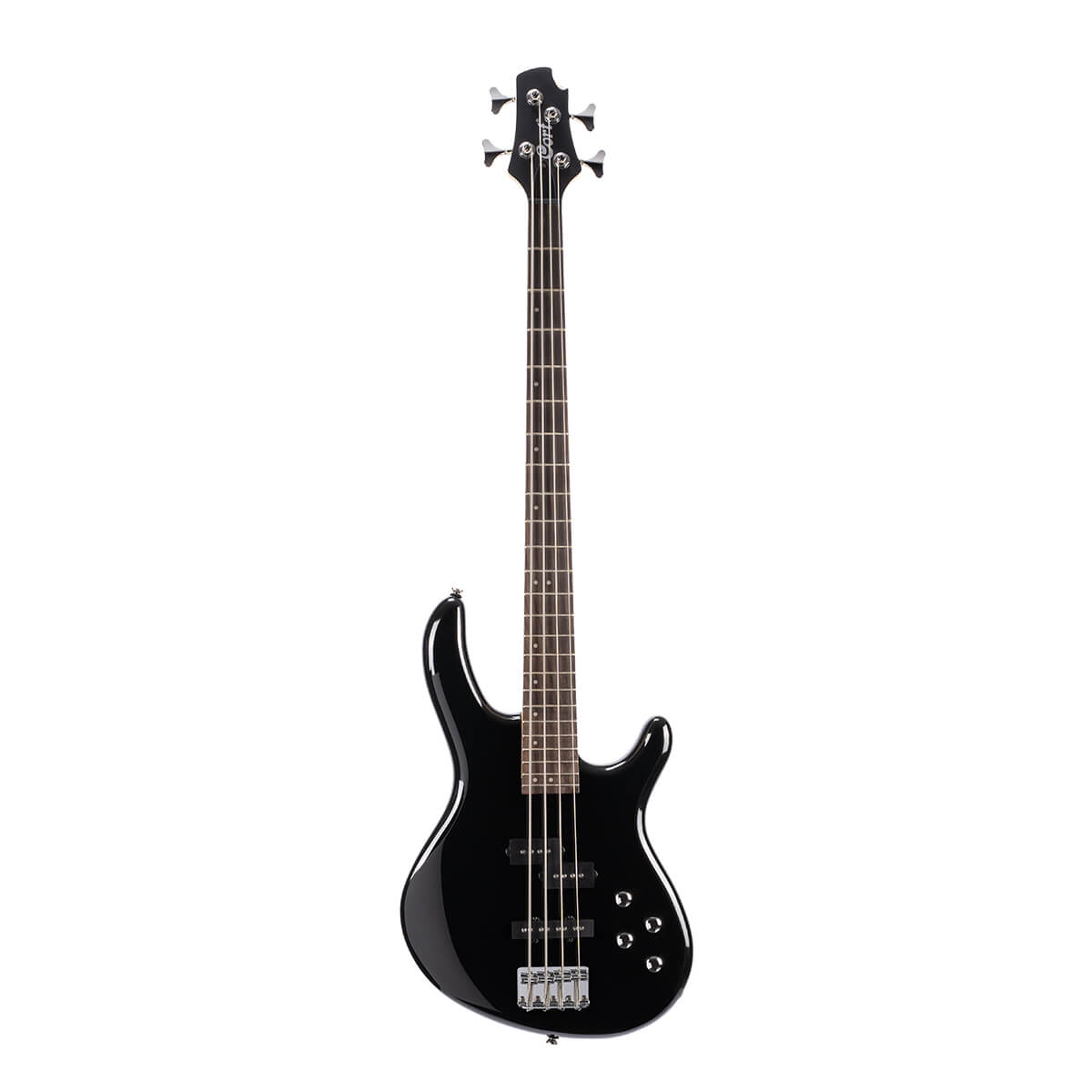 CORT Action Bass Plus 4 String Bass Guitar with Bag - Black