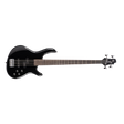 Black cort bass guitar on a clear background