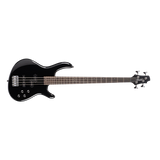 Black cort bass guitar on a clear background