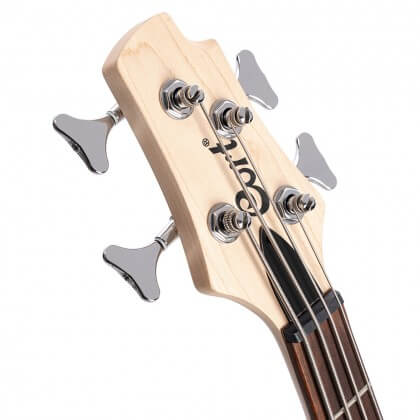 CORT Action PJ Powersound 4 String Bass Guitar with Bag - Open Pore Walnut