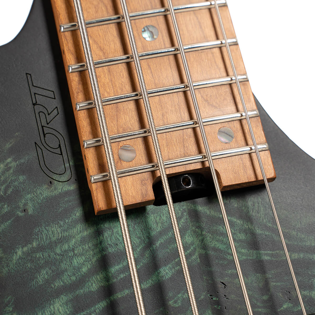 CORT Artisan Space 4 Bass Guitar with Bag - Star Dust Green