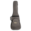 Gray guitar case with 'Cort' branding on a clear background