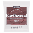 ERNIE BALL Earthwood Bell Bronze Acoustic Guitar Strings - Medium Light 12-54 Gauge front on view of packaging