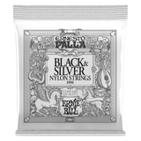ERNIE BALL Ernesto Palla Black & Gold Ball-End Nylon Classical Guitar Strings front view of packaging