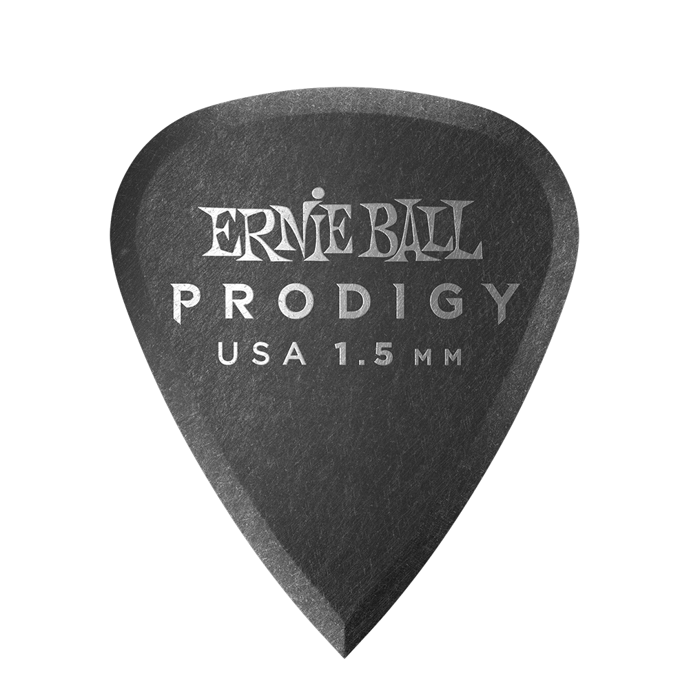 ERNIE BALL 1.5mm Prodigy Guitar Picks - Standard Black - 6 Pack