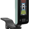 Fender Original Tuner with a bright LCD horizontal display and a 360° angle-adjustable swivel, in iconic Fender colours, designed for tuning stringed instruments.