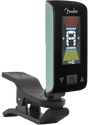 Fender Original Tuner with a bright LCD horizontal display and a 360° angle-adjustable swivel, in iconic Fender colours, designed for tuning stringed instruments.