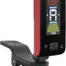 Fender Original Tuner with a bright LCD horizontal display and a 360° angle-adjustable swivel, in iconic Fender colours, designed for tuning stringed instruments.