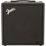 Fender Rumble LT25 Bass Amplifier, a compact black guitar amp with a front-facing speaker grille and the Fender logo at the top.