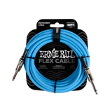 ERNIE BALL Flex Instrument Cable – Straight/Straight – Blue (10ft / 20ft)
