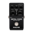 Nux Metal Core Deluxe MKII guitar effects pedal on a white background