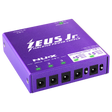 Purple NUX Zeus Jr power supply on a clear background