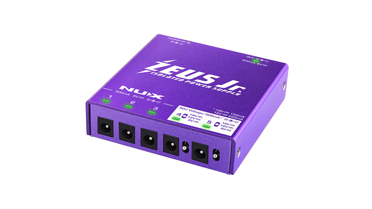 NUX Zeus Jr. All Isolated Power Supply for Guitar Pedals - 6 Output