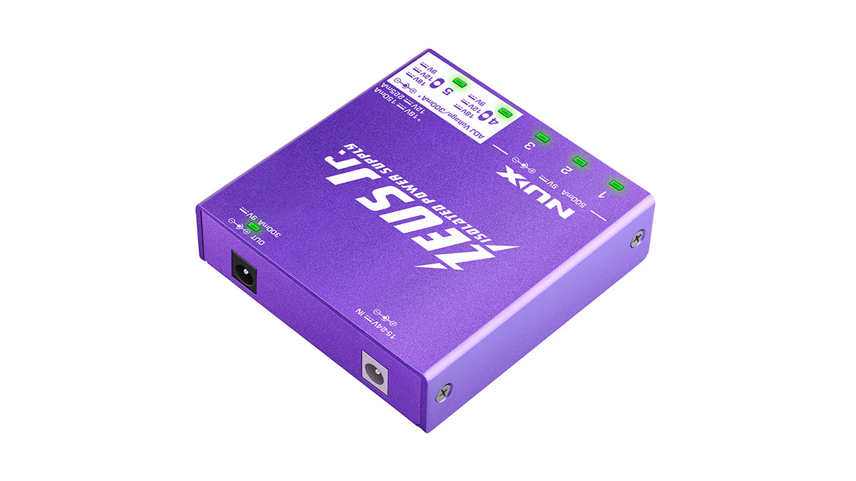 NUX Zeus Jr. All Isolated Power Supply for Guitar Pedals - 6 Output