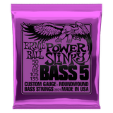 ERNIE BALL Power Slinky 5-String Nickel Wound Electric Bass Strings 50-135 Gauge