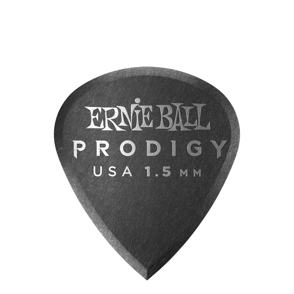 ERNIE BALL 1.5mm Black Mini Prodigy Picks 6-pack