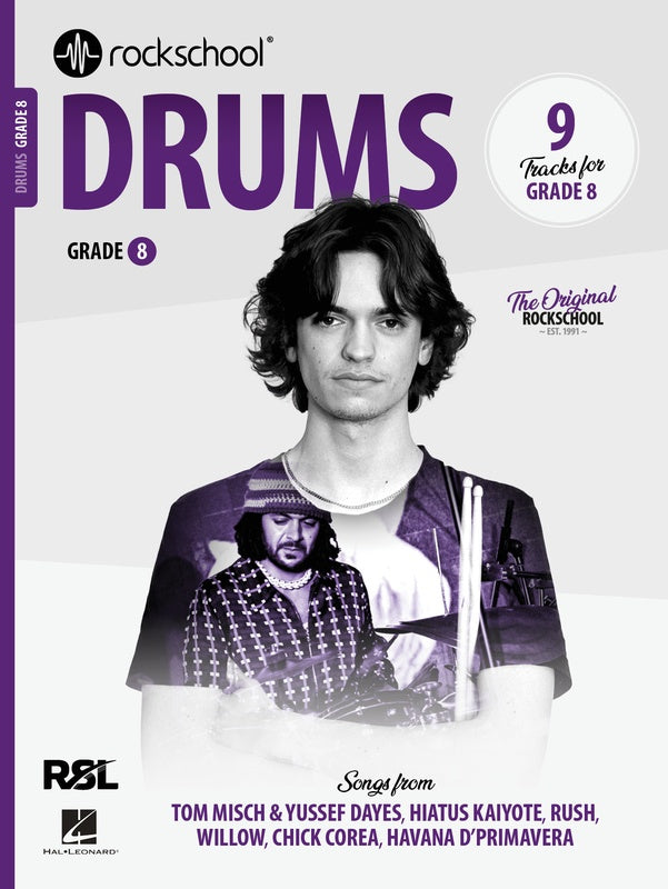 ROCKSCHOOL Drums Grade 8 Book (2024)