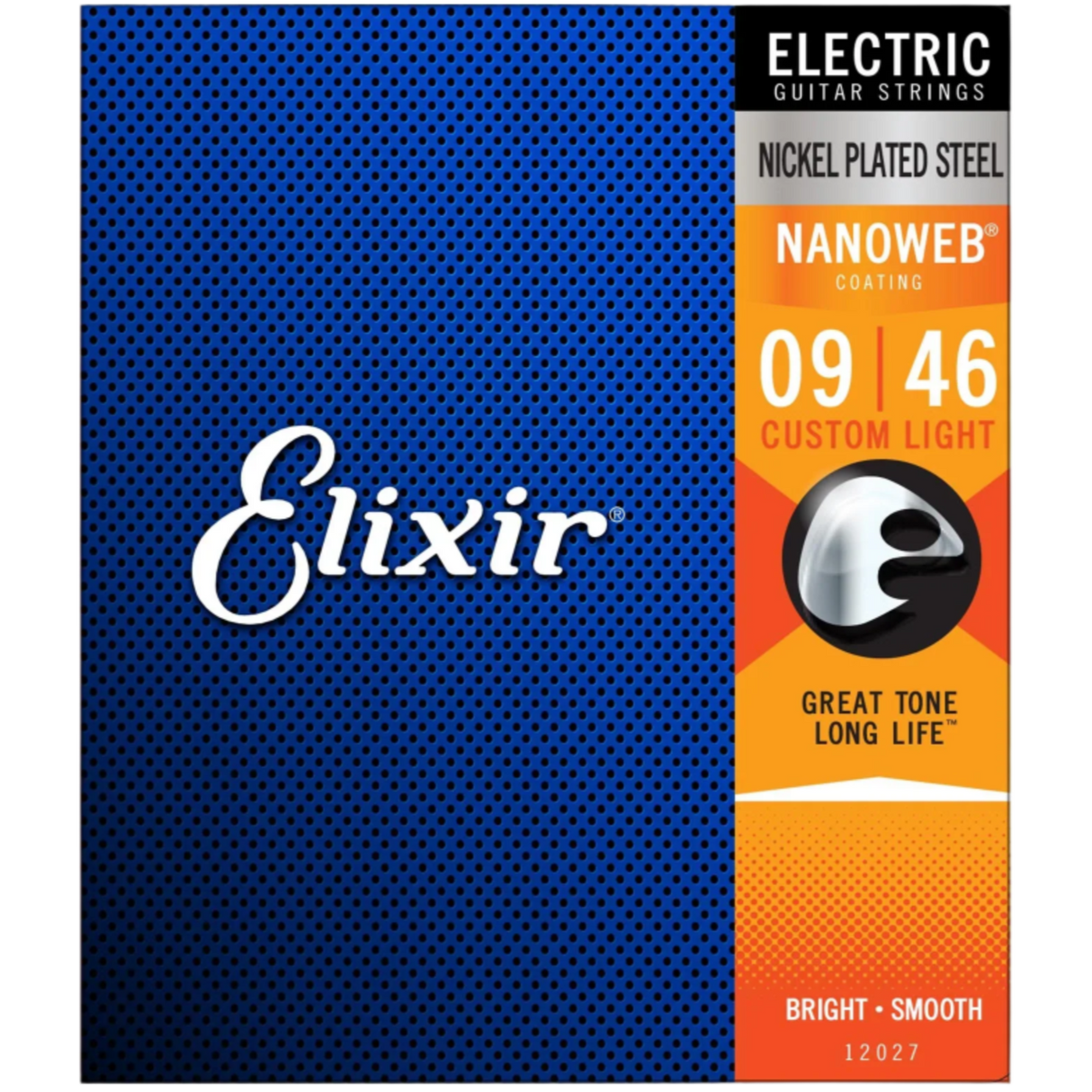ELIXIR Nanoweb Electric Guitar Strings – Custom Light 09-46 Gauge (Single Pack)