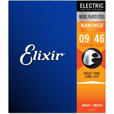 ELIXIR Nanoweb Electric Guitar Strings – Custom Light 09-46 Gauge (Single Pack)