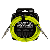 Green 10ft instrument cable with straight-to-straight connectors