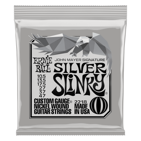 Ernie Ball John Mayer Silver Slinky Signature electric guitar strings single pack