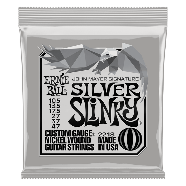Ernie Ball John Mayer Silver Slinky Signature electric guitar strings single pack