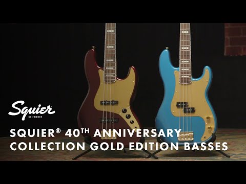 SQUIER by Fender 40th Anniversary Precision Bass® Gold Edition Guitar