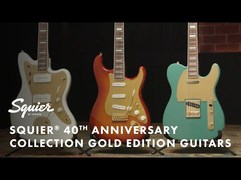 SQUIER by Fender 40th Anniversary Stratocaster® Gold Edition Electric Guitar