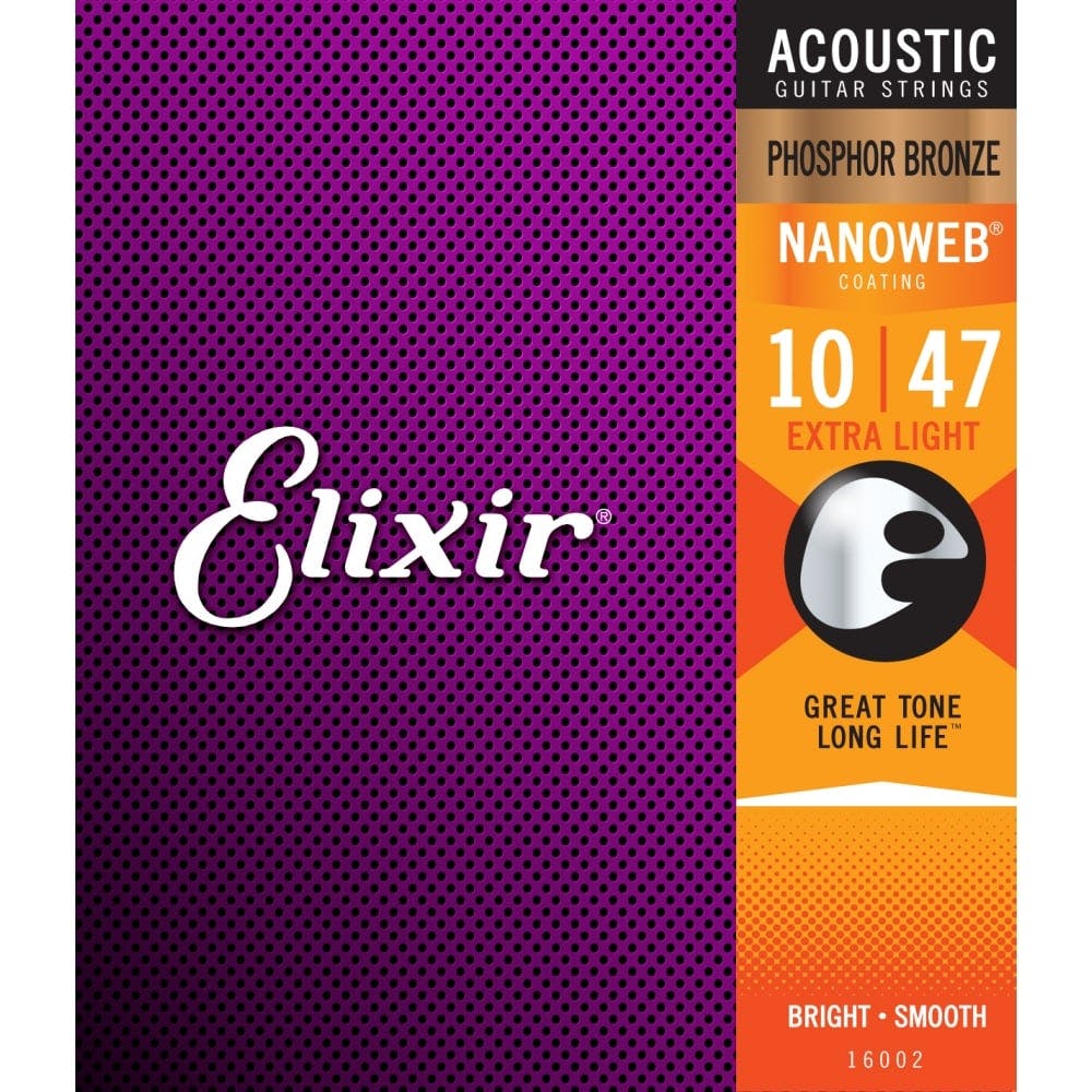 ELIXIR NANOWEB Phosphor Bronze Acoustic Guitar Strings