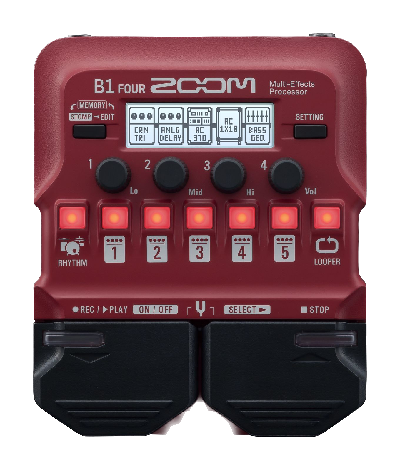 ZOOM B1 FOUR Multi-Effects Pedal