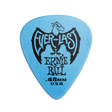 A single blue Ernie Ball Everlast guitar pick with the brand logo and text 'Everlast Ernie Ball 0.48MM USA' printed on it.