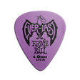 A single purple Ernie Ball Everlast guitar pick with the brand logo and text 'Everlast Ernie Ball 1.0MM USA' printed on it.