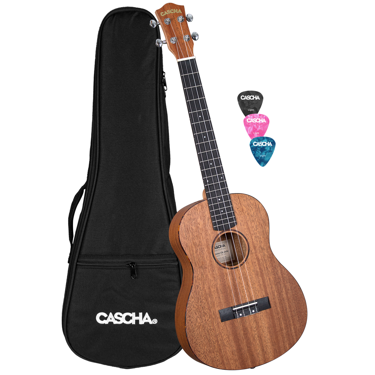 CASCHA Baritone Mahogany Ukulele