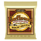 ERNIE BALL Earthwood Rock and Blues w/Plain G 80/20 Bronze Acoustic Guitar Strings 10-52 Gauge