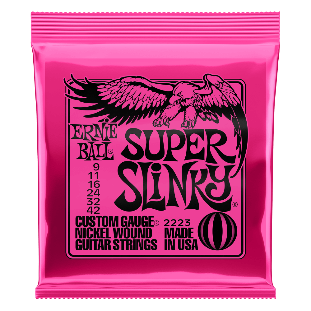 ERNIE BALL Super Slinky Nickel Wound Electric Guitar Strings 9-42 Gauge