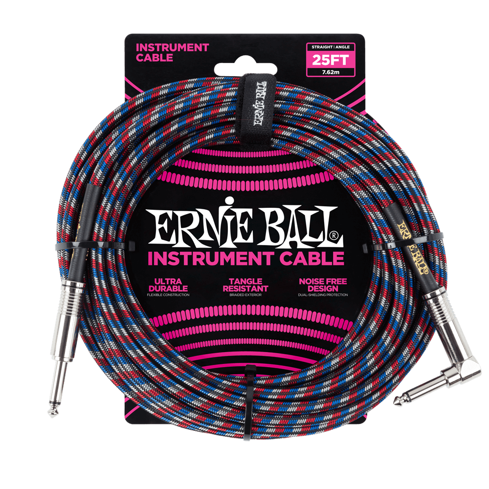 ERNIE BALL Braided Instrument Cable Straight/Angle