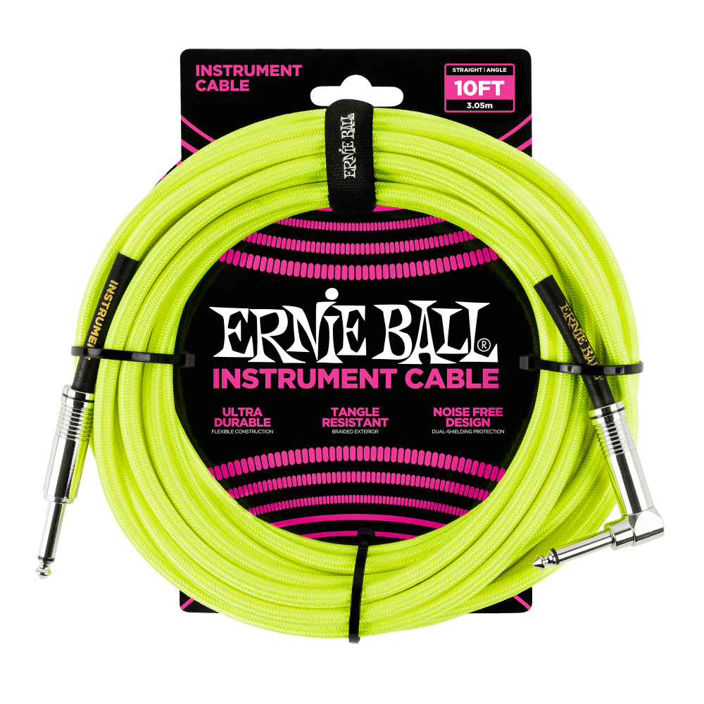 ERNIE BALL Braided Instrument Cable Straight/Angle