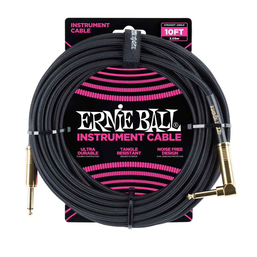 ERNIE BALL Braided Instrument Cable Straight/Angle