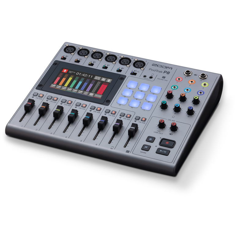 ZOOM PodTrak P8 Portable Multitrack Podcast Recorder
